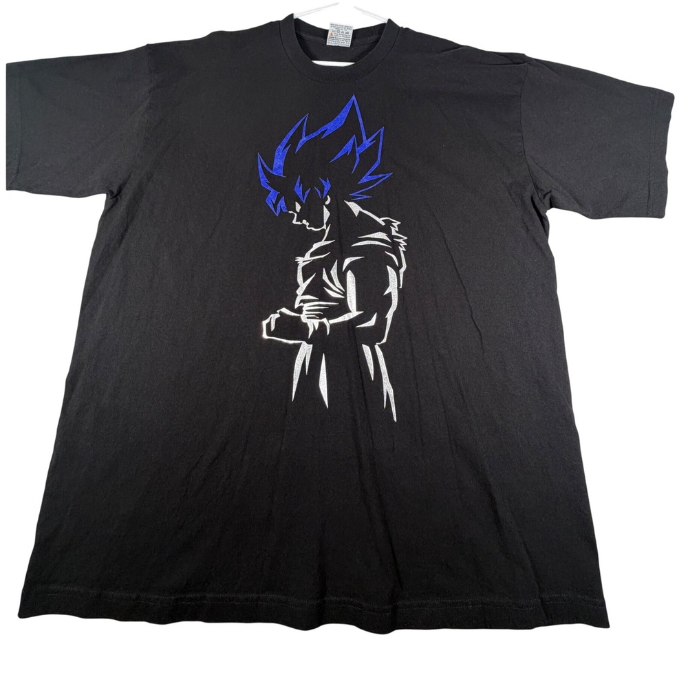Dragon Ball Z Goku Anime T-Shirt Heavy Cotton Tee Black Men's 3XL
